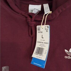 Adidas Burgundy Essential Hoodie